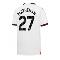 Camiseta Manchester City Matheus Nunes #27 Visitante Equipación 2023-24 manga corta